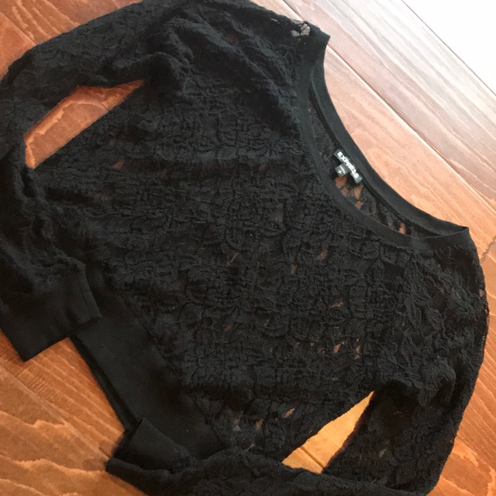 Express lace crop